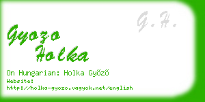 gyozo holka business card