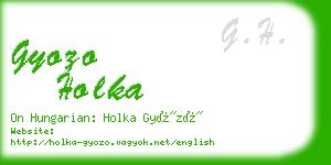 gyozo holka business card